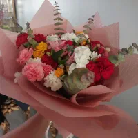 دسته گل بزرگ گل طبیعی