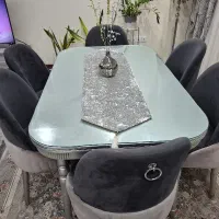 مبل هفت نفره و میزناهار خوری شش نفره|مبلمان خانگی و میز عسلی|تهران, شهمیرزادی|دیوار