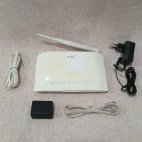 مودم وای فای دار چهار پوت اصلی با همه وسایل جانبی