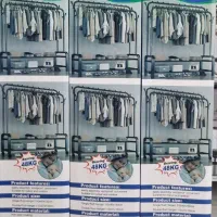 رگال لباس رخت آویزدوبل دوطبقه چرخ دار