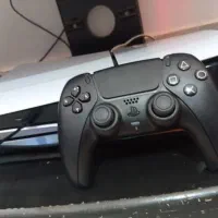 دسته ی مشکی  ps4 طرح ps5|کنسول، بازی ویدئویی و آنلاین|خرم‌آباد, |دیوار