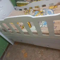 تخت کودک همراه با تشک|تخت و سرویس خواب|کرمانشاه, |دیوار