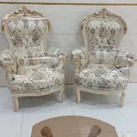 مبل سلطنتی۷نفره تمام راش مدل دوسرگل درحدنو|مبلمان خانگی و میز عسلی|رشت, آزادگان|دیوار