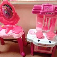 اسباب بازی آشپزخونه و میز لوازم آرایشی دخترونه