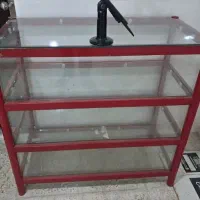 ویترین شیشه ای ۳ طبقه