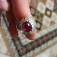 انگشترنقره  یاقوت قرمز