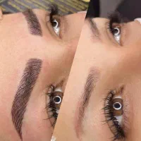 مدل تتو خط چشم و ابرو و لب