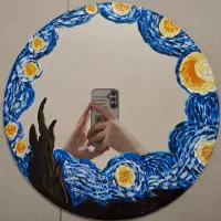 اینه نقاشی شده تک نسخه|آینه|مشهد, آزادشهر|دیوار