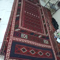 ۲عدد قالی کارکرده و گلیم و ۲ عدد وریس|فرش|لردگان, |دیوار