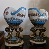 ظرف چینی برنز انتیک