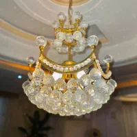 لوستر  کریستالی ۶ شعله ۲ عدد