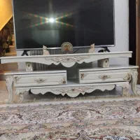 مبل نیمه استیل ۹نفره ومیز tv|مبلمان خانگی و میز عسلی|قم, زنبیل آباد|دیوار