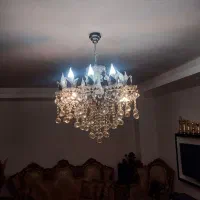 لوستر ۱۰ شعله آرامیس تمام کریستال|لوستر و چراغ آویز|اسلام‌شهر, شهرک واوان|دیوار