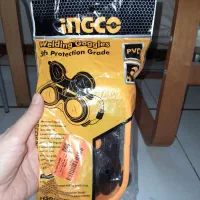 دستکش کار با نیتروژن و عینک جوشکاری نو و آکبند