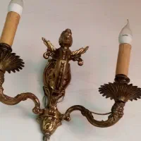 لوستر برنزی و دیواری تو پر.|لوستر و چراغ آویز|تهران, شیخ هادی|دیوار