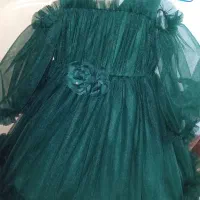 دو عدد لباس مجلسی دخترانه سایز پنج