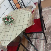 میز ناهارخوری شیشه ۴ نفره