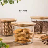 ظرف شیشه ای درب دار لیمون|ظروف نگهدارنده، پلاستیکی، یک‌بارمصرف|مشهد, زمرد|دیوار