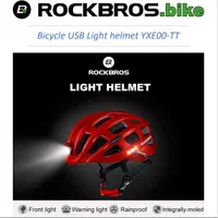 کلاه دوچرخه چراغ دار شارژی برند ROCKBROS|دوچرخه، اسکیت، اسکوتر|مشهد, آبکوه|دیوار
