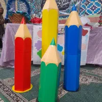ساخت ماکت مداد برای جشن مدارس