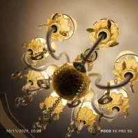 8شاخه کریستال زیر قیمت|لوستر و چراغ آویز|اهواز, گلستان|دیوار