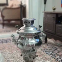 سماور گازی تابان و سرخکن سالم و در حد نو