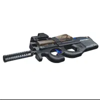 تفنگ شارژی رگباری P90 دودزا  شعله