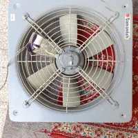 هوا کش شصت در شصت دمنده اصلی قدیمی و چراغ سولان