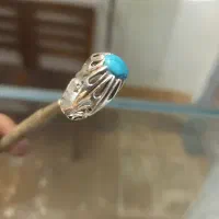 انگشتر نقره نگین فیروزه