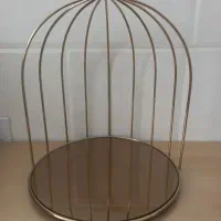 قفس طلایی رنگ نیم دایره|صنایع دستی و سایر لوازم تزئینی|قم, نیروگاه|دیوار