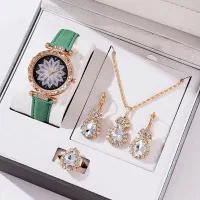 ست/سرویس/کادویی/ساعت/گردنبندوگوشواره