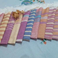 حوله و دستمالهای نخی دستبافت|سفره، حوله، دستمال آشپزخانه|یزد, |دیوار