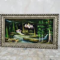 تابلو رنگ روغن و برجسته کار دست|تابلو، نقاشی، عکس|قزوین, |دیوار