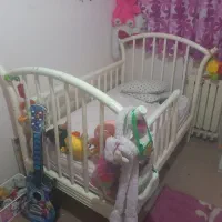 تخت کودک نوزاد کنار مادر بهمراه تشک فنردار|تخت و صندلی بچه|گرگان, |دیوار