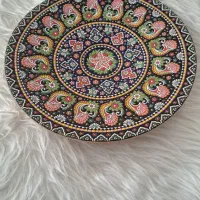 بشقاب میناکاری ۳۵ سانتی بزرگ