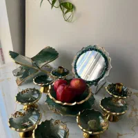 ساعت،ظروف،هفت سین رزینی|ظروف سرو و پذیرایی|اصفهان, شمس آباد|دیوار