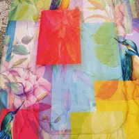 رو تختی مخمل چاپی چندبعدی