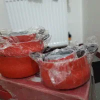 قابلمه تفلون ۹ تیکه نو آکبند