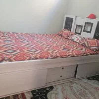 تخت خواب دونفره. ام دی اف روس کشودار|تخت و سرویس خواب|ری, ظهیرآباد|دیوار