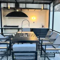 نیمکت کافه ای میز اتشدان LGصندلی مبلمان باغی ویلای