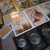 چاپ تابلو قاب عکس طرح دلخواه تکی وعمده a3 a4و...|تابلو، نقاشی، عکس|مشهد, کوثر|دیوار