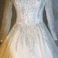 لباس عروس دست دوز پارچه ترک|لباس|کرمانشاه, |دیوار