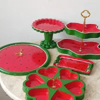 ظروف پذیرایی یلدایی و چوبی با سنگ مصنوعی|ظروف سرو و پذیرایی|ارومیه, |دیوار