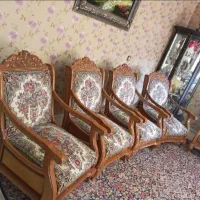 مبل قالی دستبافت بی نظیر و کمیاب|مبلمان خانگی و میز عسلی|کاشان, شهرک امیرالمومنین|دیوار