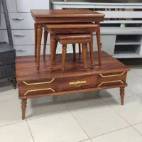 جلومبلی میز کشودار میز عسلی گل میز 4عددی