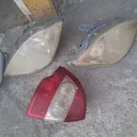 چراغ جلو و عقب و سپر جلو تیبا|قطعات یدکی و لوازم جانبی|کنگاور, |دیوار