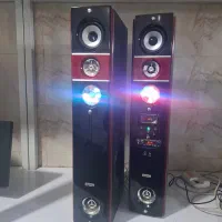 اسپیکر فلش خور بلوتوثی رقص نور دارد سالم ارتفاع۸۰|سیستم صوتی خانگی|کرج, چمران|دیوار