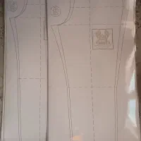 الگوی اماده شلوار خیاطی لمینت شده