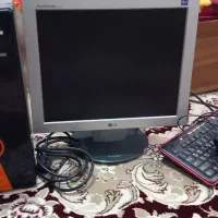 کامپیوتر گیگابایت به همراه موس کیبورد و مانیتور LG|رایانه رومیزی|بابل, |دیوار