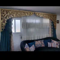 پرده کامل و کتیبه و میز غذا خوری ۴ نفره.جم|میز و صندلی غذاخوری|جم, |دیوار